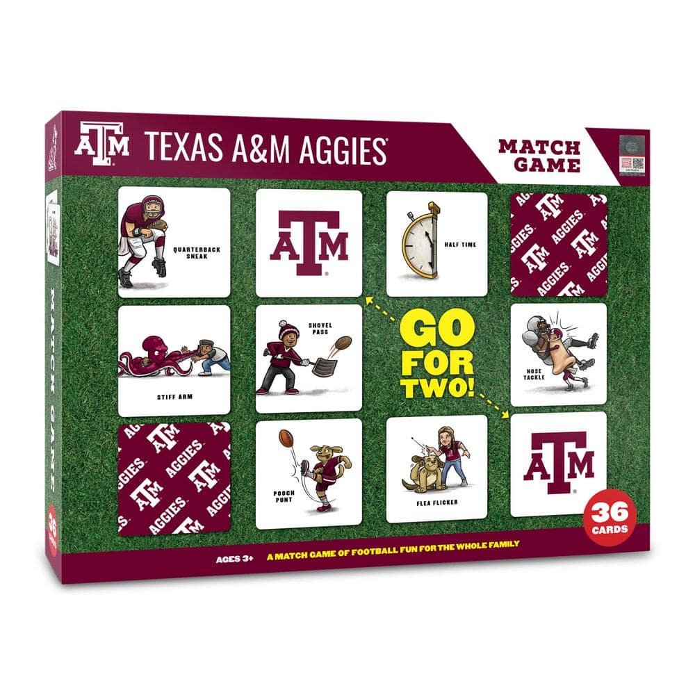 NCAA Texas A and M Aggies Licensed Memory Match Game