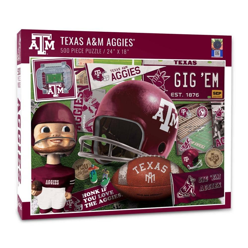 NCAA Texas A&M Aggies Retro Series Puzzle (500-Pieces)