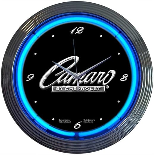 Neonetics Decorative Gm Camaro Script Neon Wall Clock