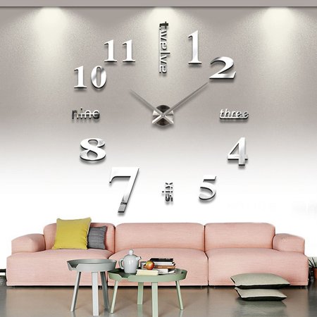 New Extra Large Size Creative DIY Wall Clock Living Room Modern and Unique Art 3D Wall Clock Fashion Classic Clock