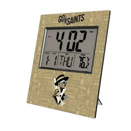 New Orleans Saints 2024 Illustrated Limited Edition Digital Desk/Wall Clock