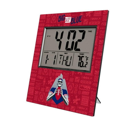 New York Giants 2024 Illustrated Limited Edition Digital Desk/Wall Clock