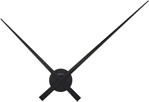 NEXTIME Large Wall Clock – Ø 85 cm-Aluminium Hands', One Size, White/Black