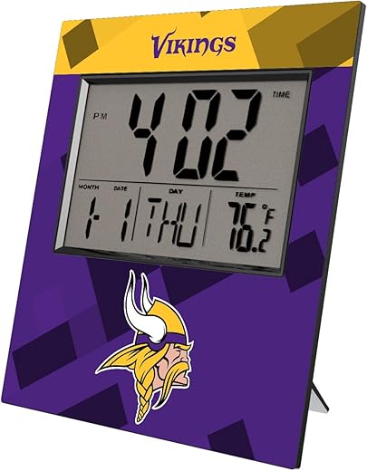 NFL Cross Hatch Digital Desk Clock