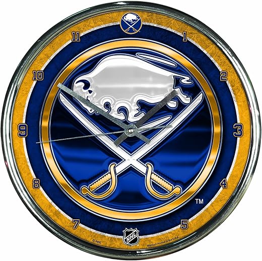 NHL Chrome Clock, 12 x 12