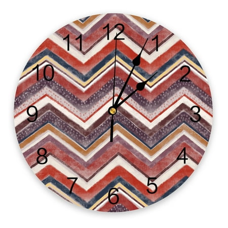 Nordic Style Stripes Texture Red Bedroom Wall Clock Large Modern Kitchen Dinning Round Wall Clocks Living Room Watch Home r