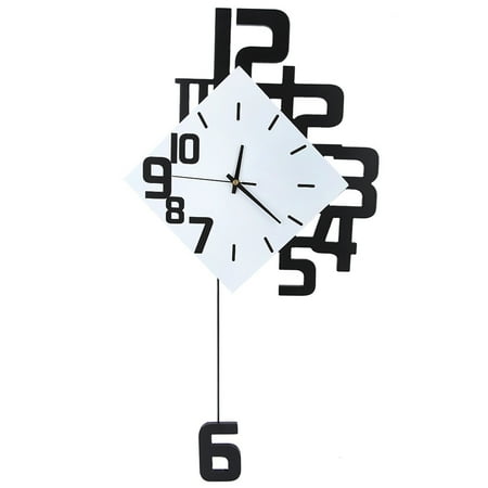 Nordic Style Wrought Iron Wall Clock - Elegant Timepiece for Living Room or Bar - Wall Mounted Decor