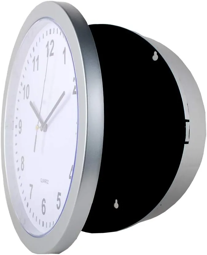 NW Simple and Generous Design Wall clock Hidden Safe Clock Safe Secret Safes Hidden Safe Wall Clock for Decoration