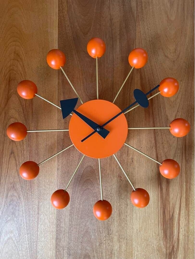 Original George Nelson For Howard Miller Ball ClockMid Century Electric with Box