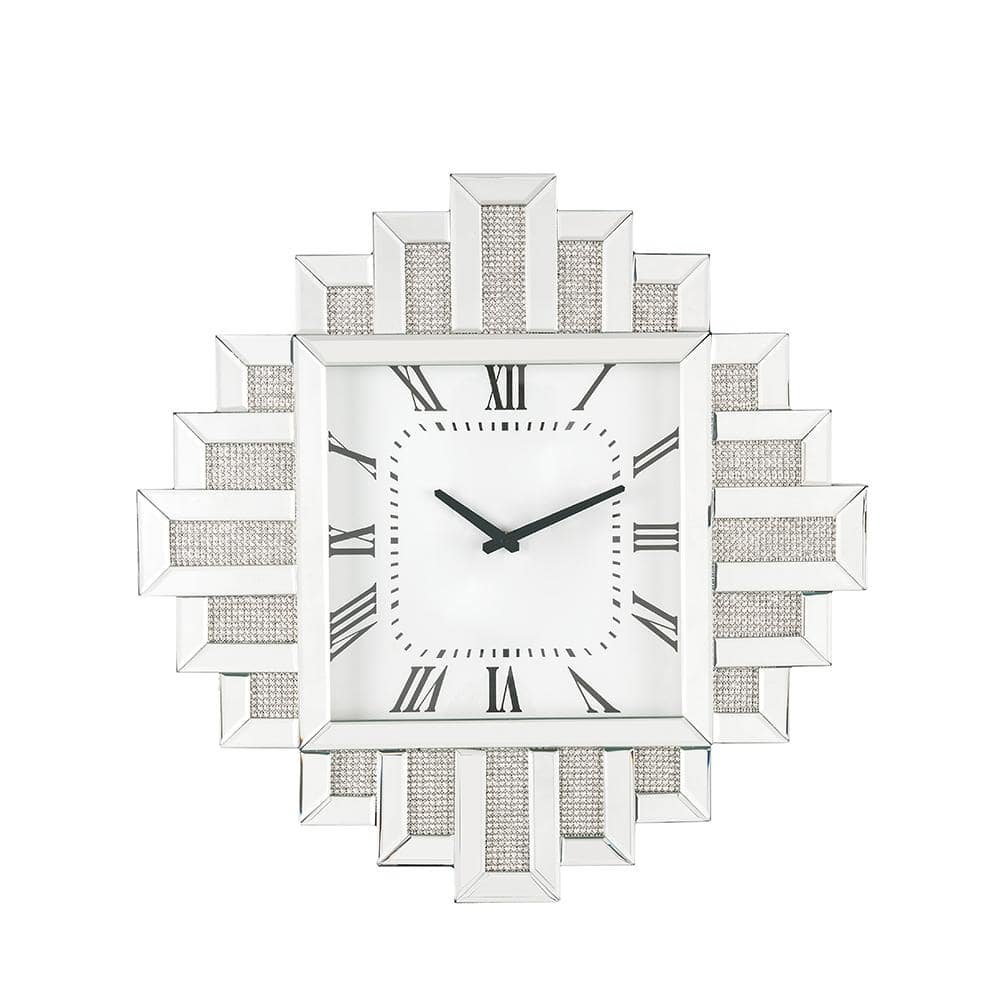 Ornat White Analog Vintage Roman Numerals Wall Clock