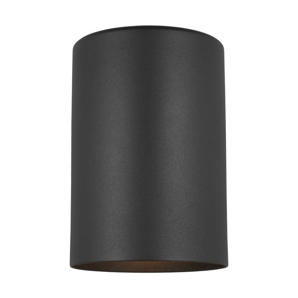 Outdoor Cylinders 1-Light Black Outdoor Wall Lantern