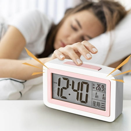 Ovzne Loud Alarm Clock for Heavy Sleeper, Vibrating Alarm Clock for Hearing Impaired Deaf, Annoying Alarm Clock,USB Port, Large Dimmable LED Display Easy to Use