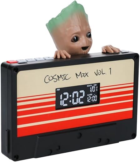 Paladone Marvel Studios I Am Groot Alarm Clock - Fun Guardians of The Galaxy Merch and Gift - 5.7 Tall