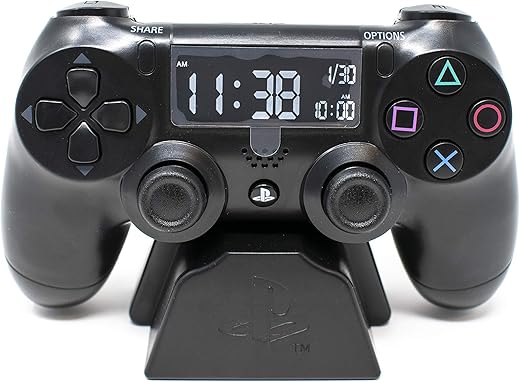 Paladone Playstation Controller Digital Alarm Clock - Officially Licensed Playstation Gamer Gifts and Room Decor