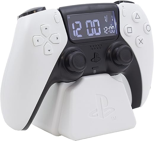 Paladone PlayStation White PS5 Controller Alarm Clock, Officially Licensed Merchandise