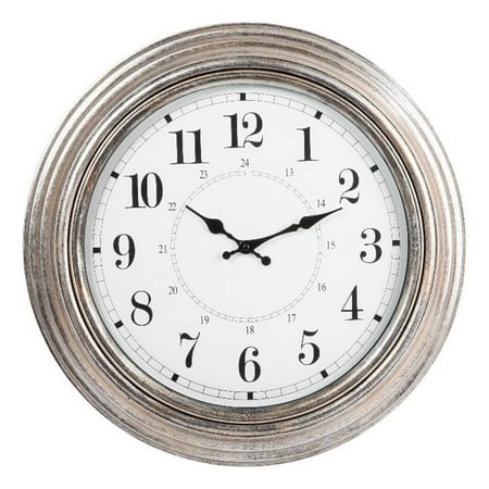 Pemberly Row Contemporary 20 inches Cardiff Round Wall Clock