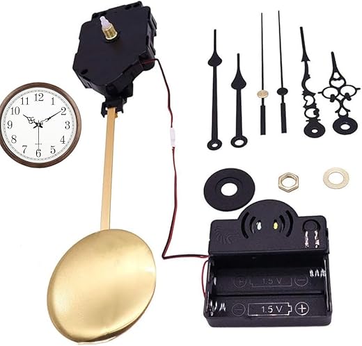 Pendulum Clock Chime Westminster Music Box Movement Clock Mechanism Replacement Quartz Clock Movement Replacement Clock Hands and Motor kit DIY Clock kit