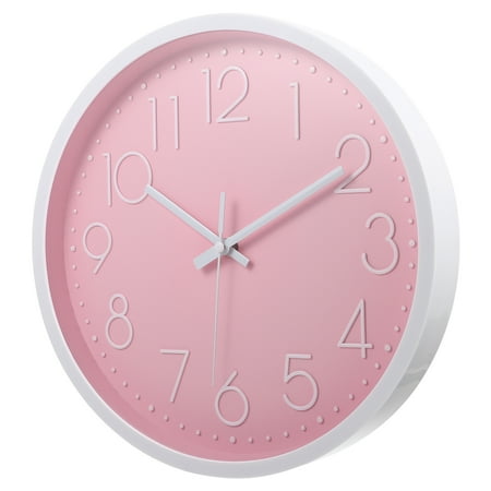 Pink Digital Wall Clock Clocks Kid Room Decor Three-dimensional Fashion