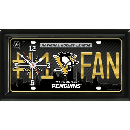 Pitt Penguins Clock