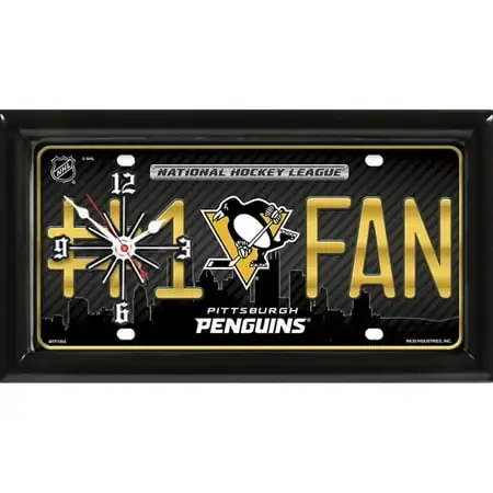 Pitt Penguins Clock