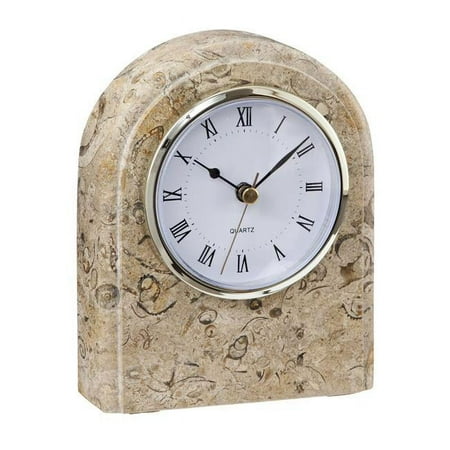 Polaris Clock, Fossil Stone Desk