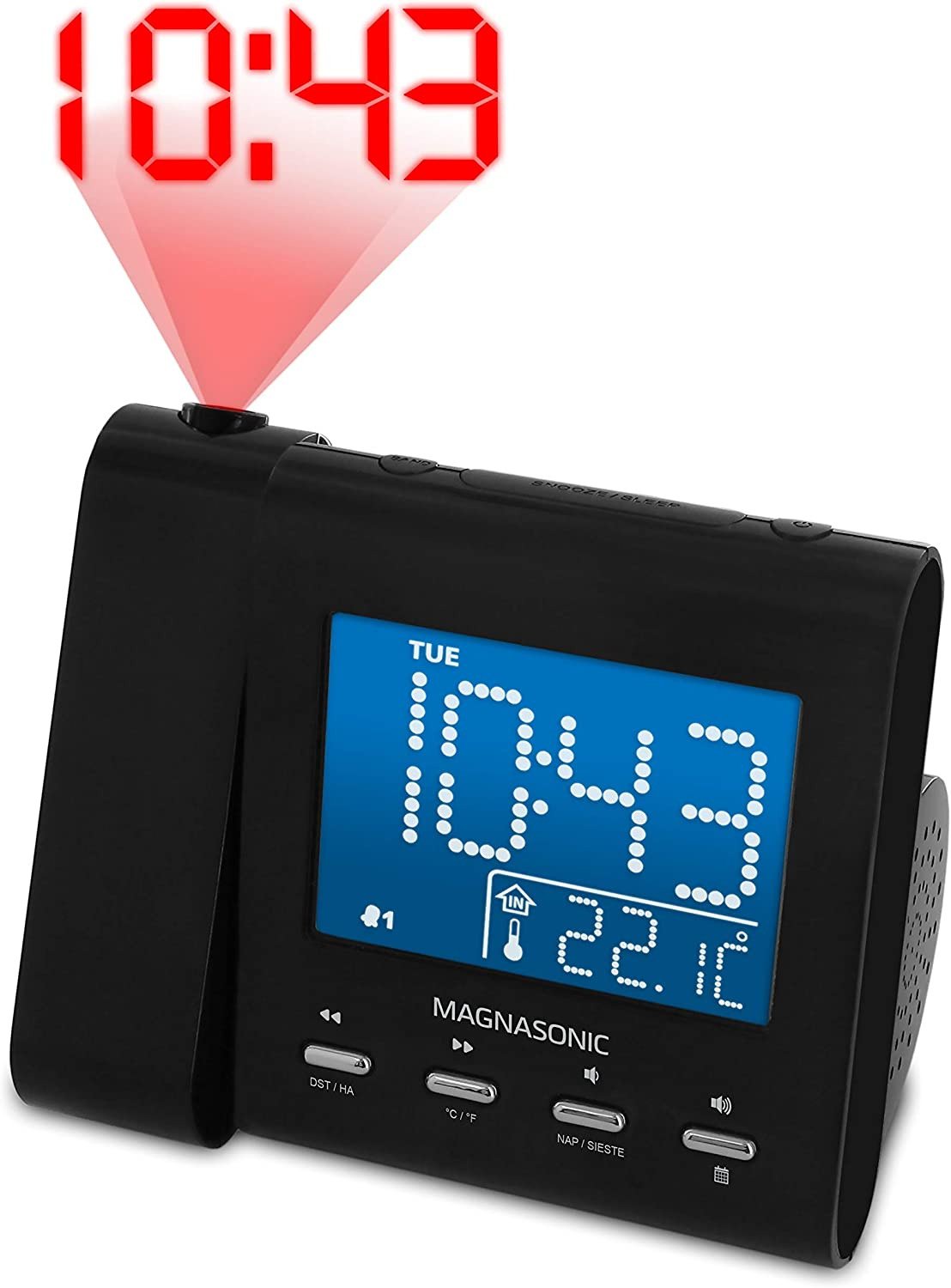 Projection Alarm Clock Radio Alarm Oregon Scientific Sleep Time Table Clocks Bed