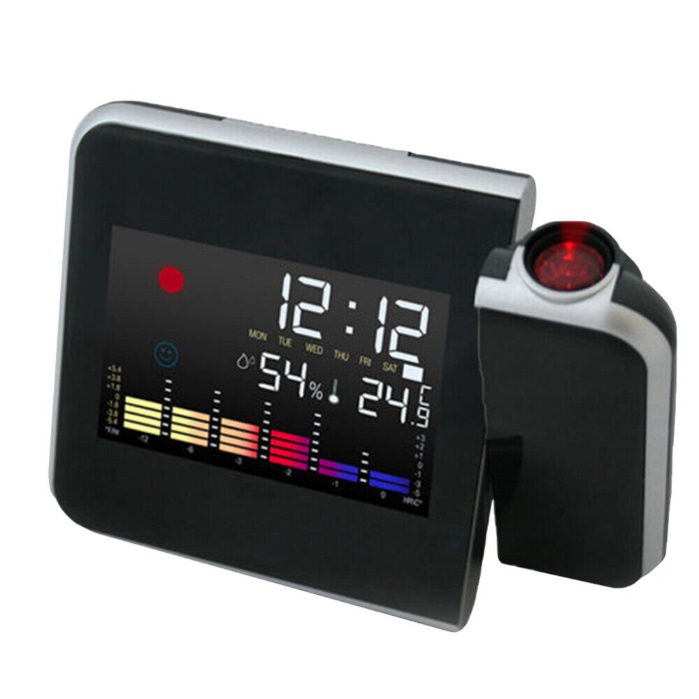 Projection Clock with Humidness Temperature Digital Alarm Clocks