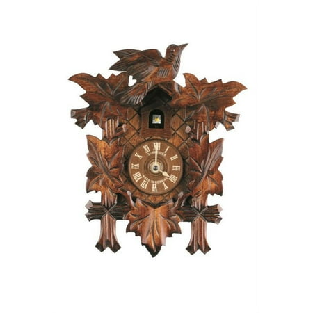 Quartz Cuckoo Clock 5-leaves, bird, no cuckoo call