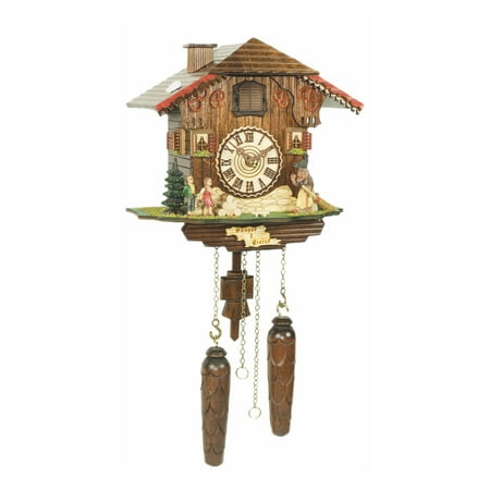 Quartz Cuckoo Clock Swiss house with music