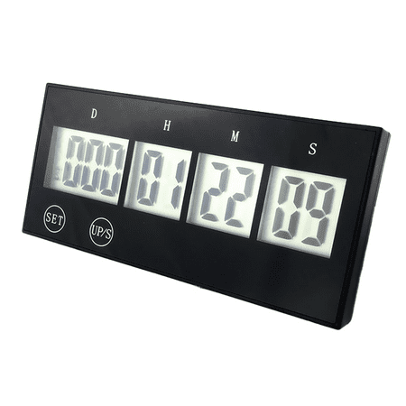 Race Timing Clock, Running Event Gym Timer Clock for Countdown/Count Up, Stopwatch with Remote Control,Portable Large Wall Clock