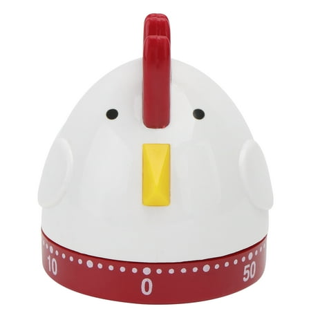 Raindrops 60-Minute Rooster Kitchen Timer Cartoon Mechanical Alarm Clock