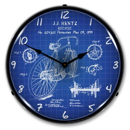 RE1508613 1899 Bicycle Patent clock - Made in USA