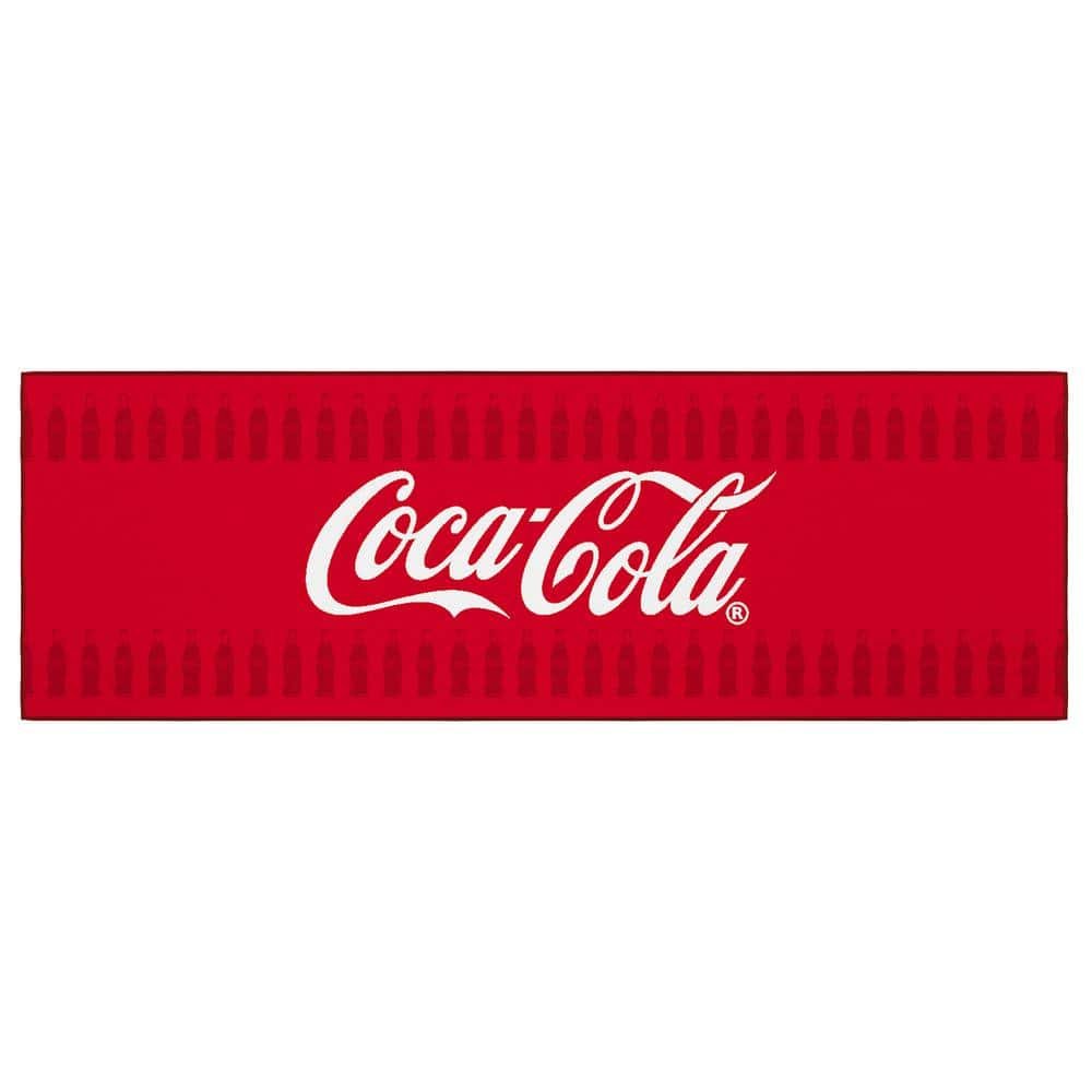 Red 2 ft. x 5 ft. For Man Cave Bedroom Kitchen Coca-Cola...