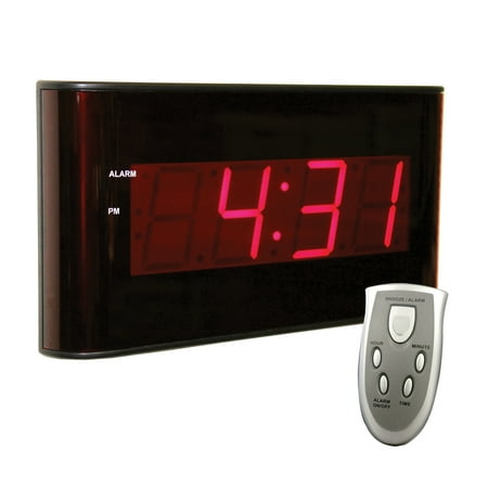 Red LED Wall Clock