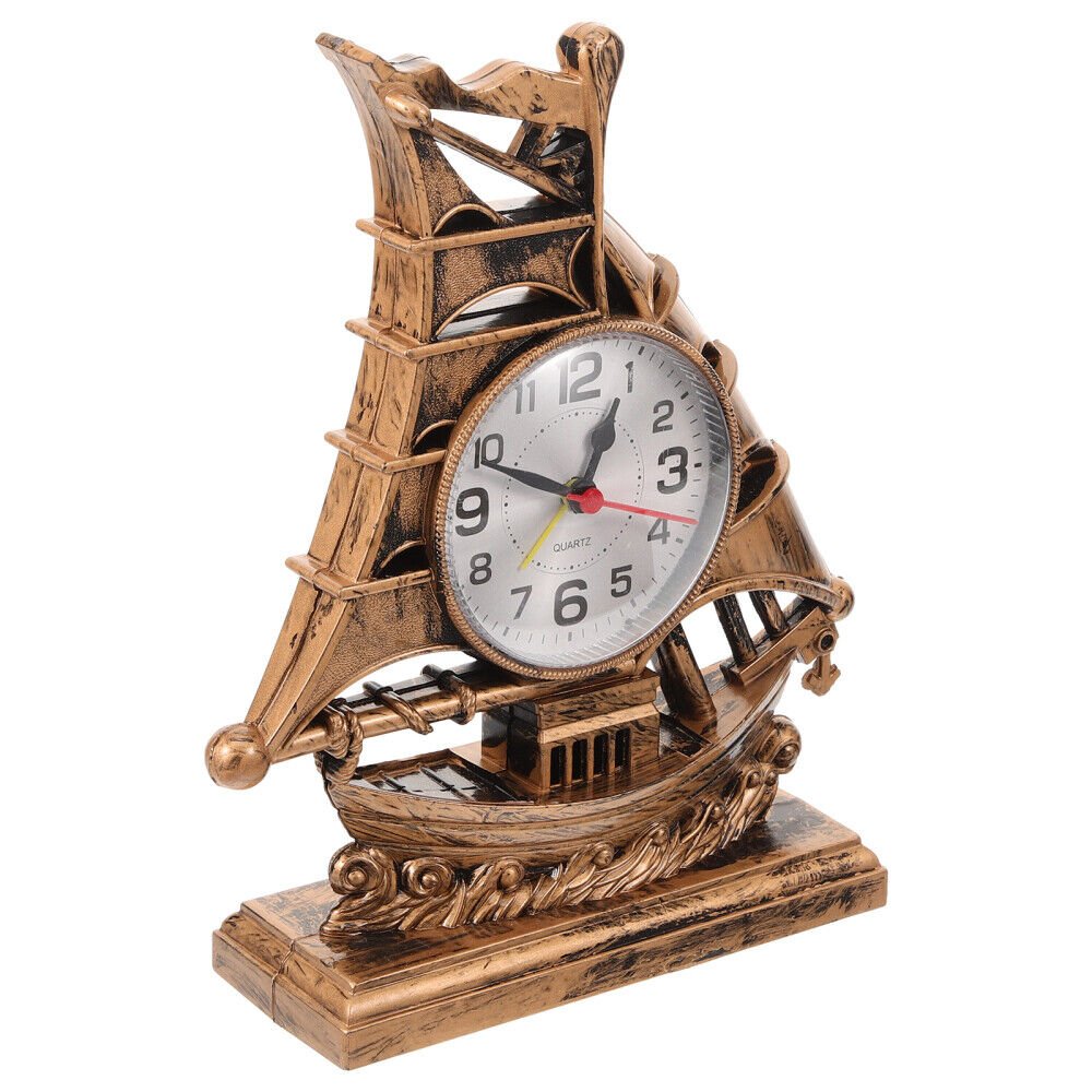 Retro Alarm Clock Decorative Table Small Office Decoration Home Household