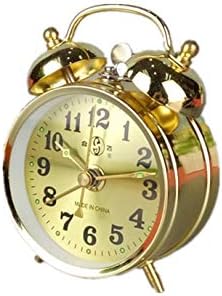 Retro Double Bells Ringing Alarm Clocks Vintage Manual Mechanical Alarm Clocks Besdide Metal Movement Home Decor Desktop Clocks