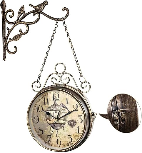 Retro Rust Wall Clock 20th Century 8