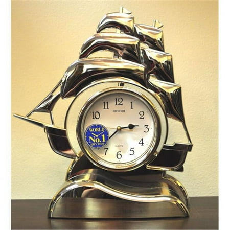 Rhythm 4RP705-R18 Sailing Ship Clock - Gold