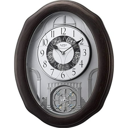 Rhythm Clocks Glory Espresso Magic Motion Clock