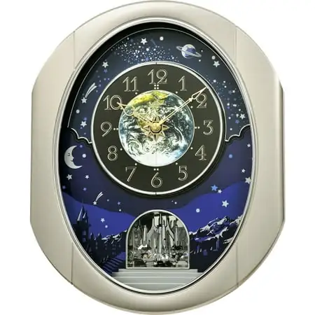 rhythm clocks peaceful cosmos ii magic motion clock