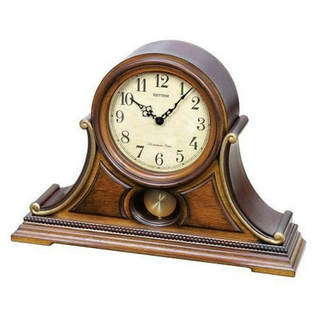 Rhythm Clocks Tuscany II Wooden Musical Mantel Clock