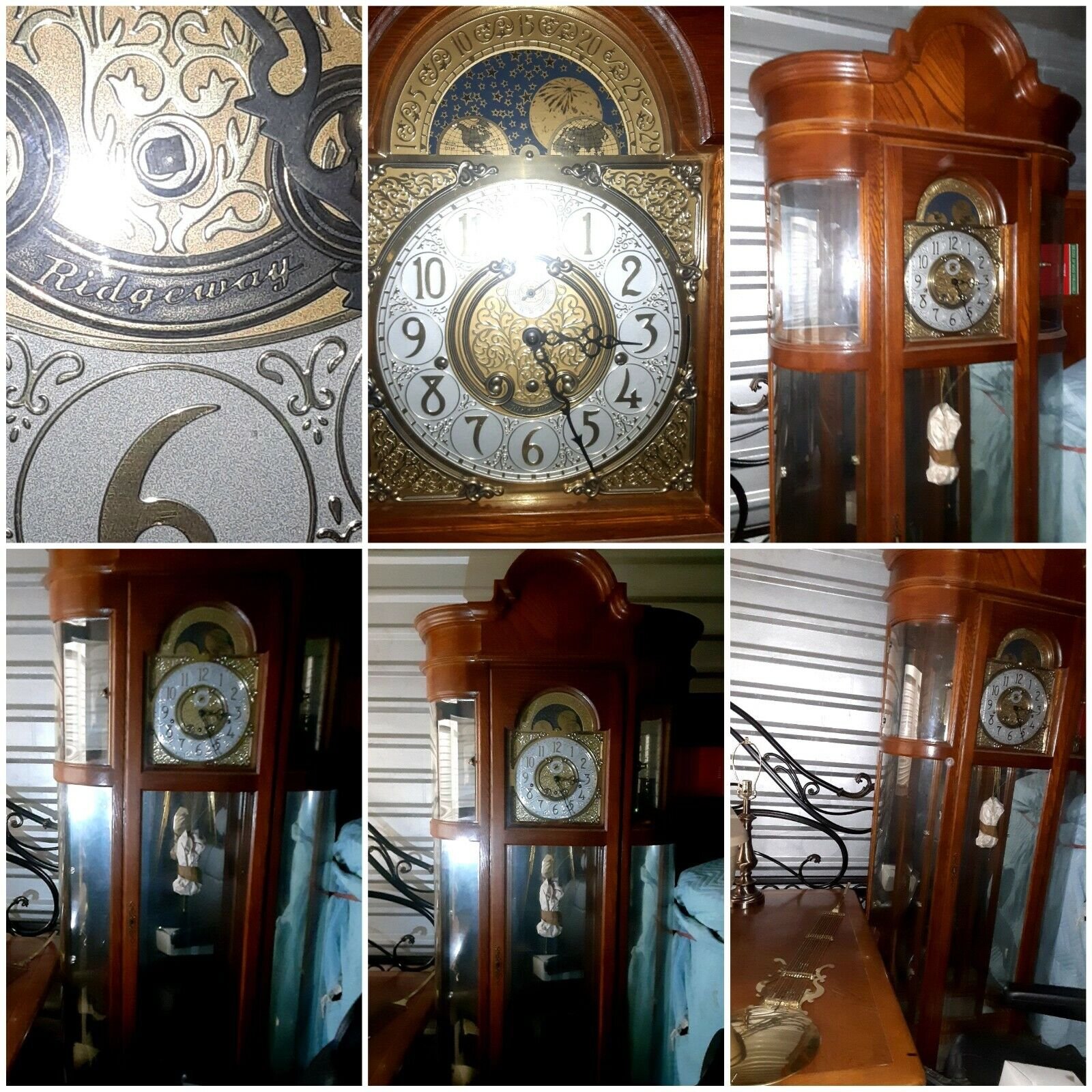 Ridgeway Richardson I I Curio Grandfather Clock Model 9702 perfect condition
