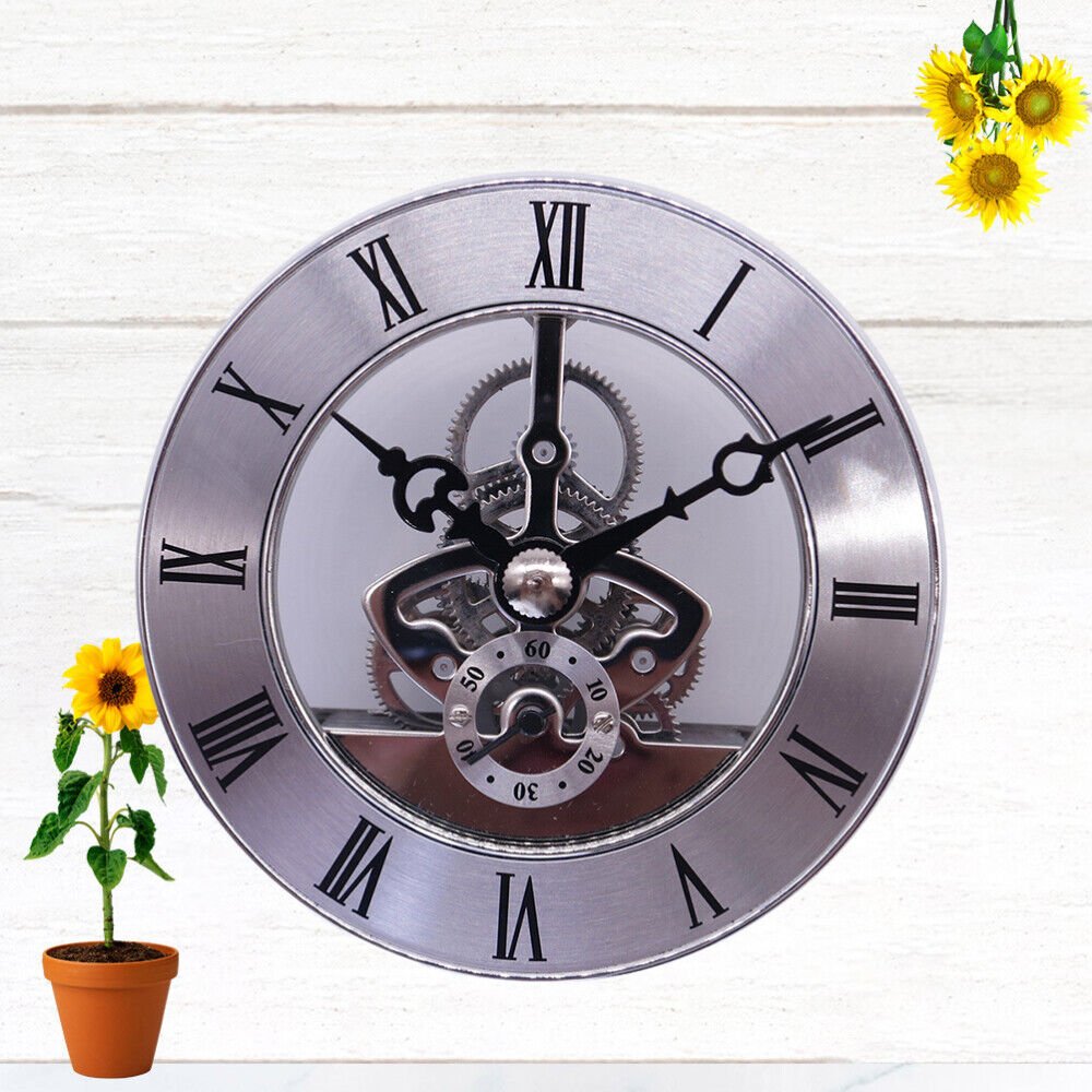 Rome Number Wall Clock Roman Numeral Digital Clocks Gear for Home