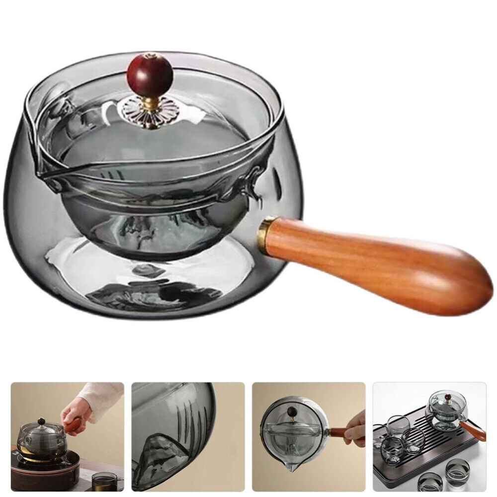 Rotatory Long Handle Teapot Container 360 Degree Side Elegant Durable
