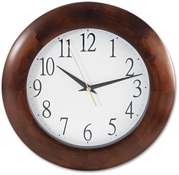 Round Wood Clock, 12-3/4'', Cherry