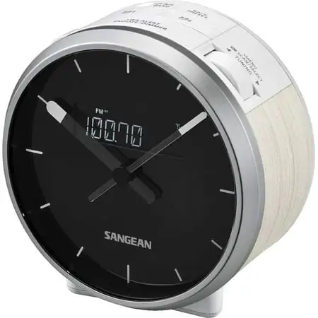 Sangean RCR-29 FM-RDS/AM/Weather Alert/Aux-in Digital Tuning Clock Radio - White