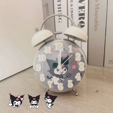 Sanrio Alarm Clock Hello Kitty My Melody Cinnamoroll Creative Cute Night Light Alarm Clock Bedside Table Mute Clock Student Gift