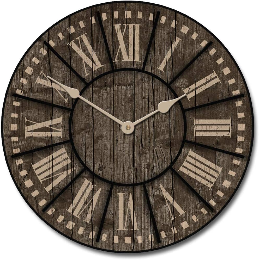 Santa Fe Wall Clock | Ultra Quiet Quartz Mechanism | Hand Made in USA Beautiful Crisp Lasting Color | Comes in 8 Sizes | 18-Inch