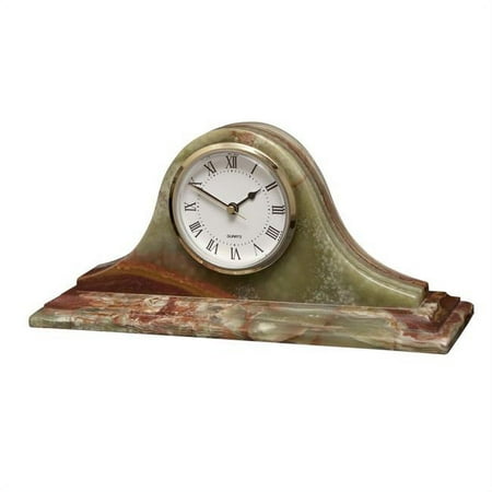 Saturn Clock, Onyx Marble Mantle