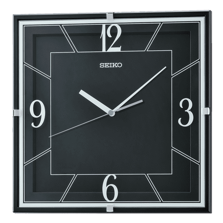 Seiko 11 Lanvin Wall Clock, Black